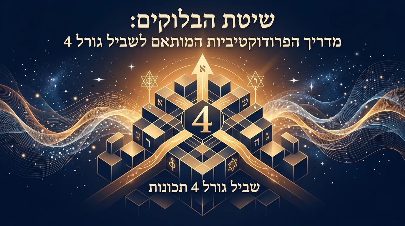 שיטת הבלוקים: מדריך הפרודוקטיביות המותאם לשביל גורל 4