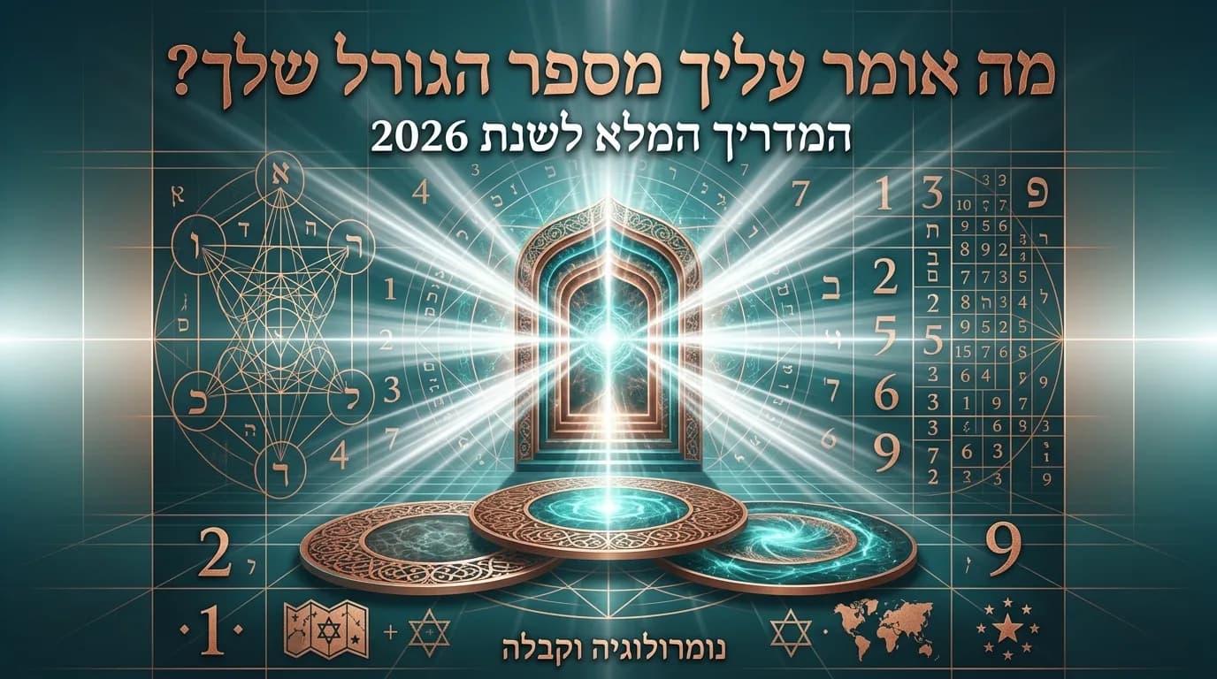 מה אומר עליך מספר הגורל שלך? המדריך המלא לשנת 2026