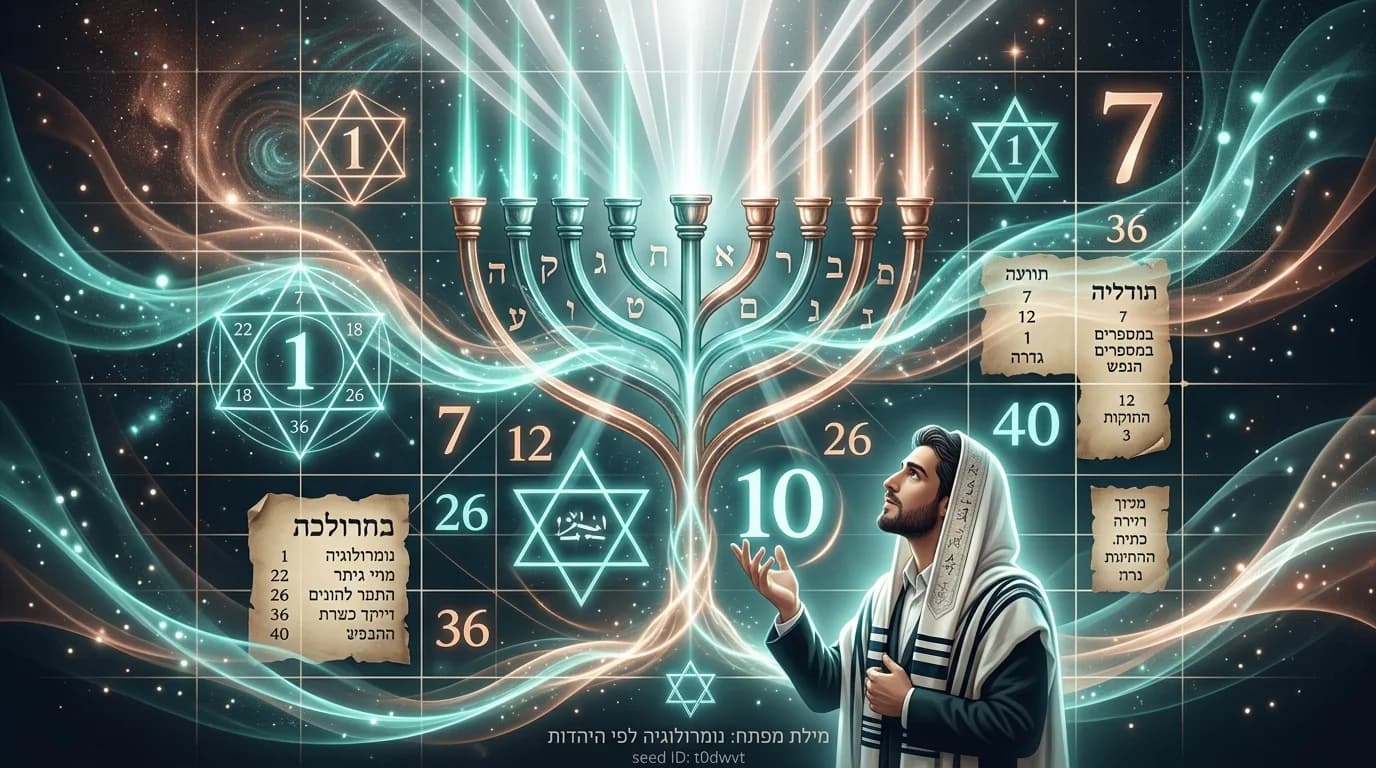 נומרולוגיה לפי ההלכה: האם מותר להשתמש במספרים להבנת הנפש?