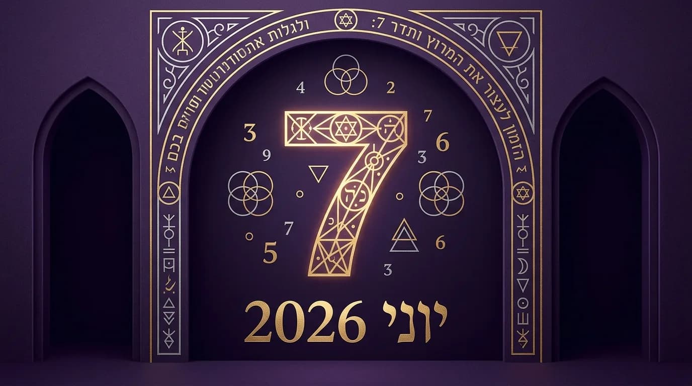 חודש יוני 2026 ותדר 7: הזמן לעצור את המרוץ ולגלות את הסודות שחבויים בכם
